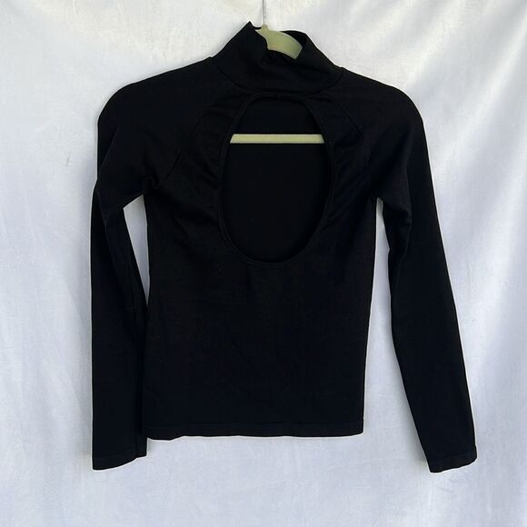 Intimately free people like I do key hole back long sleeve black size M/L - Picture 1 of 6